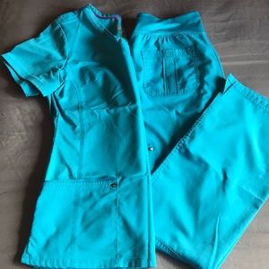 Healing Hands/ Purple Label Teal Scrub Set